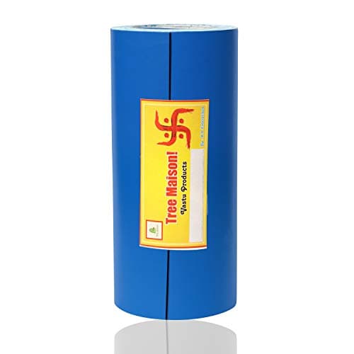 Treemaison Vastu Blue Color Tape |Size - 4 Inch| Length- 10 Feet (Approx) |Vastu Remedy for Toilet | Main Door Entrance | | Tape Remedy | (Pack of 1)