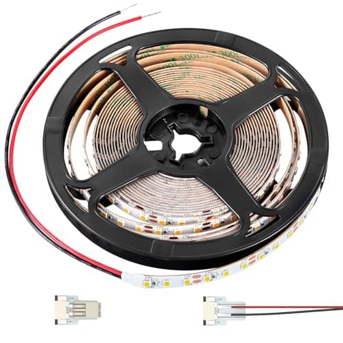 Obeaming RV Flexible LED Strip Light 12V Dimmable Tape Light 16.4 ft 600 LEDs 2000 Lumen Width 5/16” for Camper Van Motorhome Truck Trailer Interior Lighting, CRI 90+ Indoor Only (3000K)