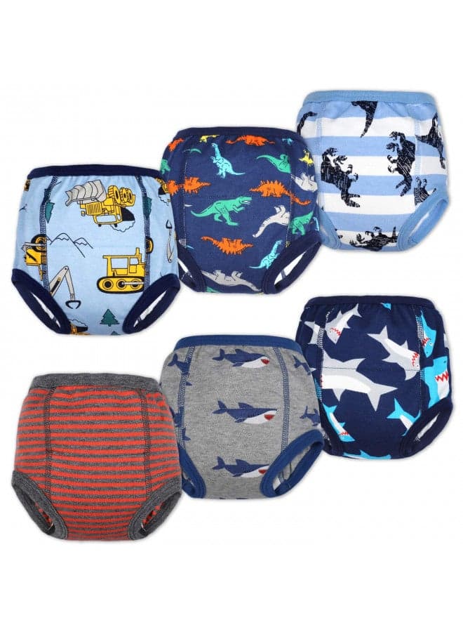 MooMoo Baby Cotton Training Pants Strong Absorbent Toddler Potty Training Underwear for Baby Boy 6T