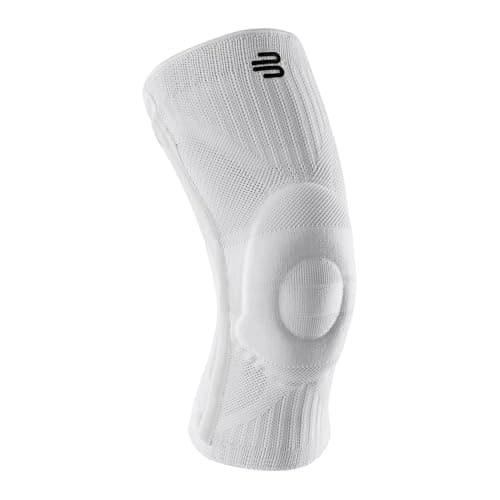 Bauerfeind Sports Knee Support - Knee Brace for Pain Relief and Stabilization - Patellar Knee Pad for Enhanced Support - Targeted Compression - Lightweight & Durable (White, XL)