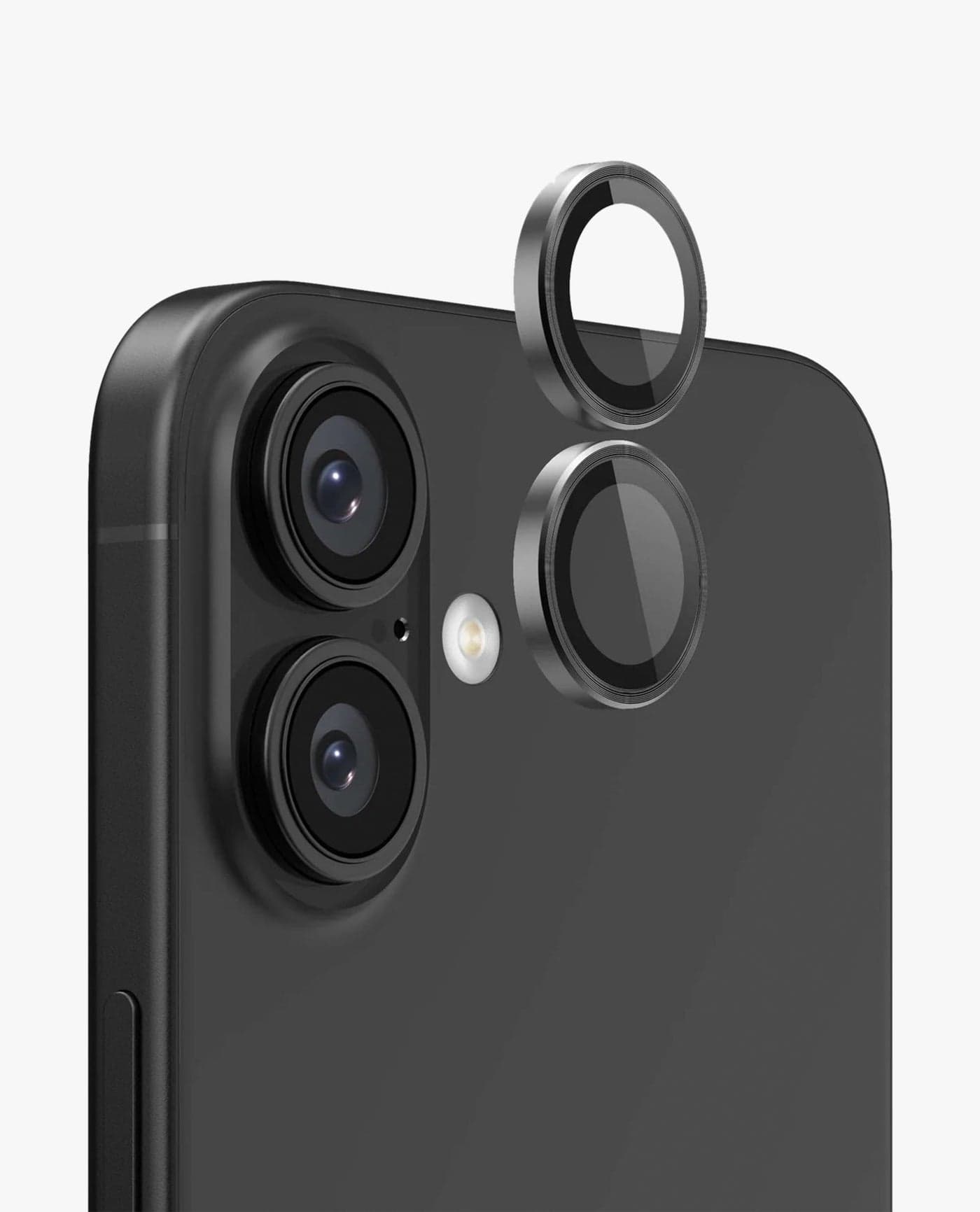 DailyObjects CERO Aluminium Camera Lens Protector for iphone 17 | Tough HD Glass Protectors|Dust Proof|Water Resistant|Ultra Clear HD Image Quality|9H Hardness|3D ring|Shock Proof Alloy - Black