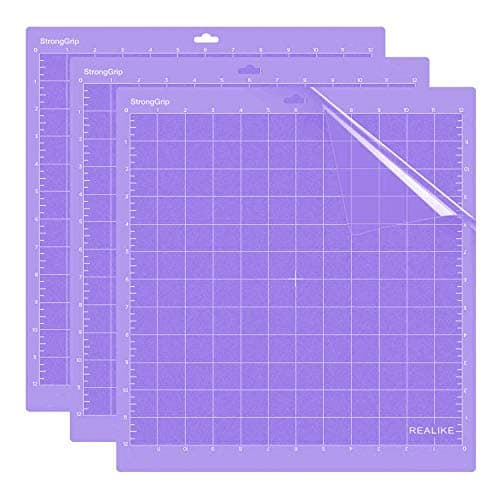 REALIKE 12X12 StrongGrip Cutting Mats for Silhouette Cameo 543213 Mats Gridded Adhesive NonSlip Cut Mat for Crafts Quilting Sewing Scrapbooking and All Arts