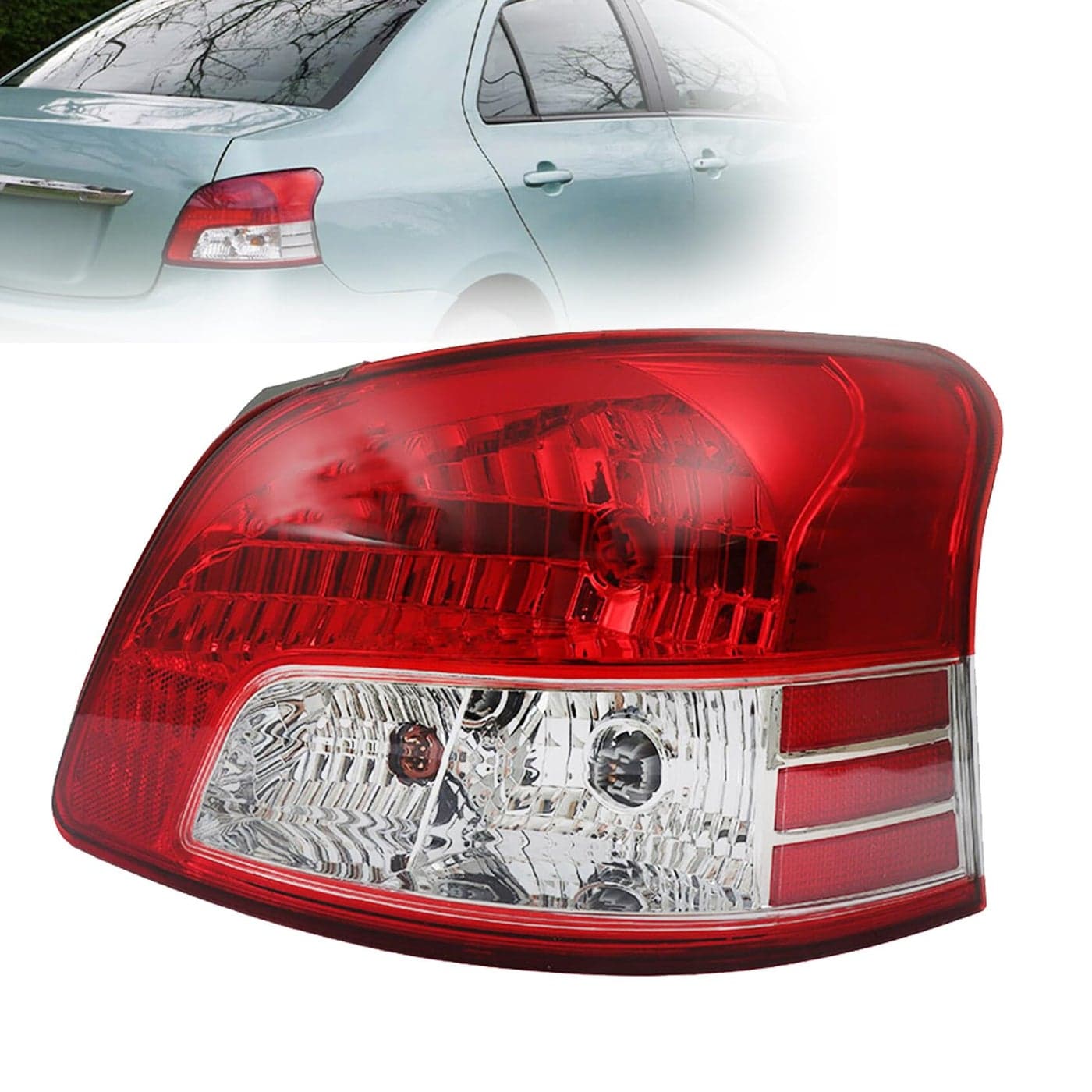 ANTUKO Brake Lamp Tail Light Replacement for 2007 2008 2009 2010 2011 Yaris Sedan Rear Taillight Right Side