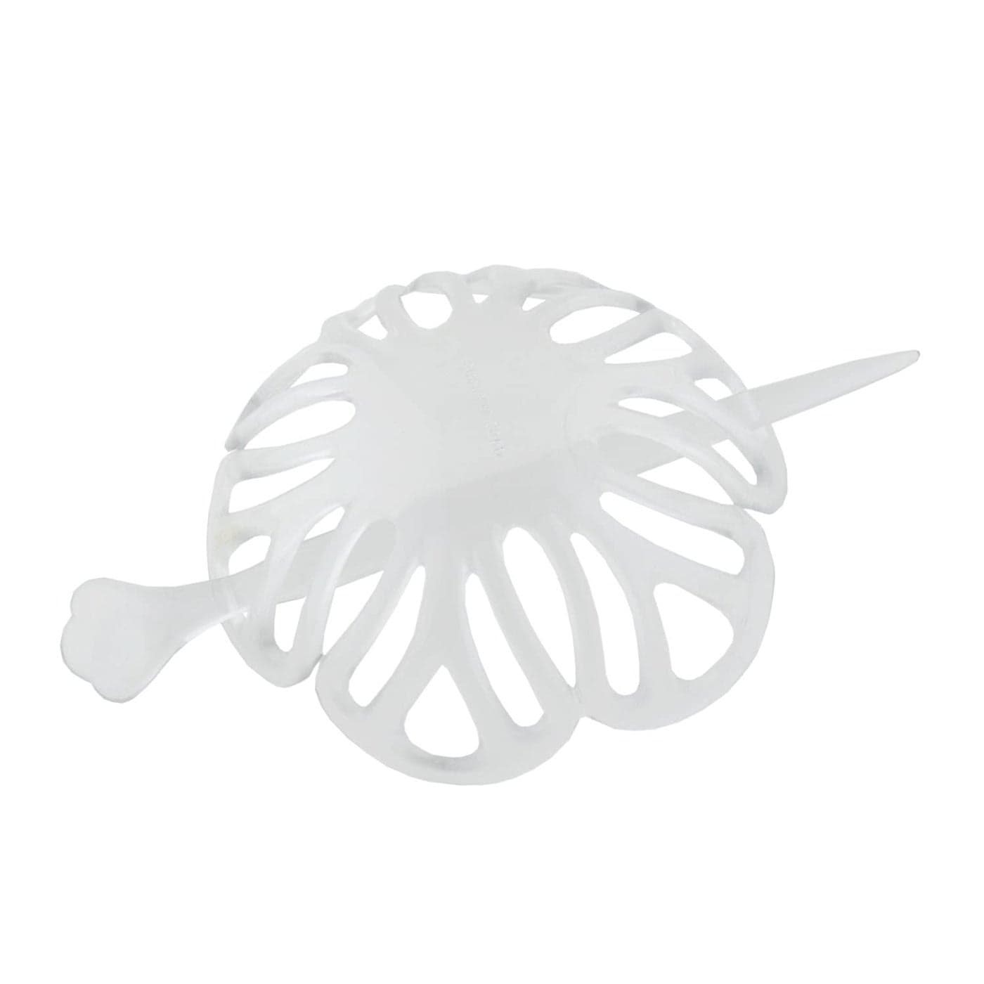 Parcelona French Radial Celluloid Chignon Hair Slide Pin Thru 35 Bun Cover Ponytail Holder Hair Updo Dome Round Hair Clips for Women Made in France Clear