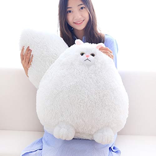 Winsterch Giant Cat Stuffed AnimalBig Stuffed Animal 20 Inches Plush Cat Animal Baby Doll Birthday Gifts for KidsBoysGirlsLarge Fluffy White Stuffed Cat Plush Toy