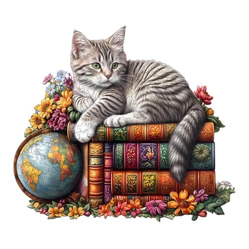 Wooden Puzzles for Adults Dr Cat Wooden Puzzle Unique Shape Wood Jigsaw Puzzle for Adults Wood Puzzles Adult Cat Gifts for Kitten Lovers Wall Art Home Decor 90pcs 85 75in S