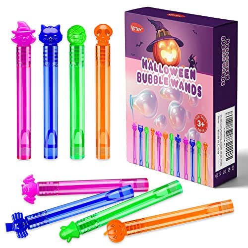 VKTEN 32Pcs Halloween Bubble Wands Mini Bubbles Party Favors for Kids Treat Bag Stuffers Goody Bag Filler Treats Prizes
