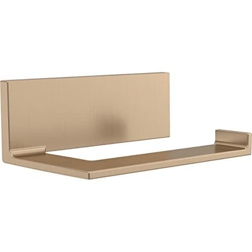 Delta Vero (1-Pack) Toilet Paper Holder Champagne Bronze Tissue Roll Holder for Bathroom Organization and Storage Single Post Toilet Tissue Holder Wall Bathroom Accessories 77750-CZ