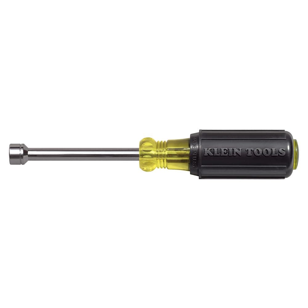 Klein Tools 6308MM 8 mm Nut Driver Made in USA CushionGrip 3Inch Hollow Shaft