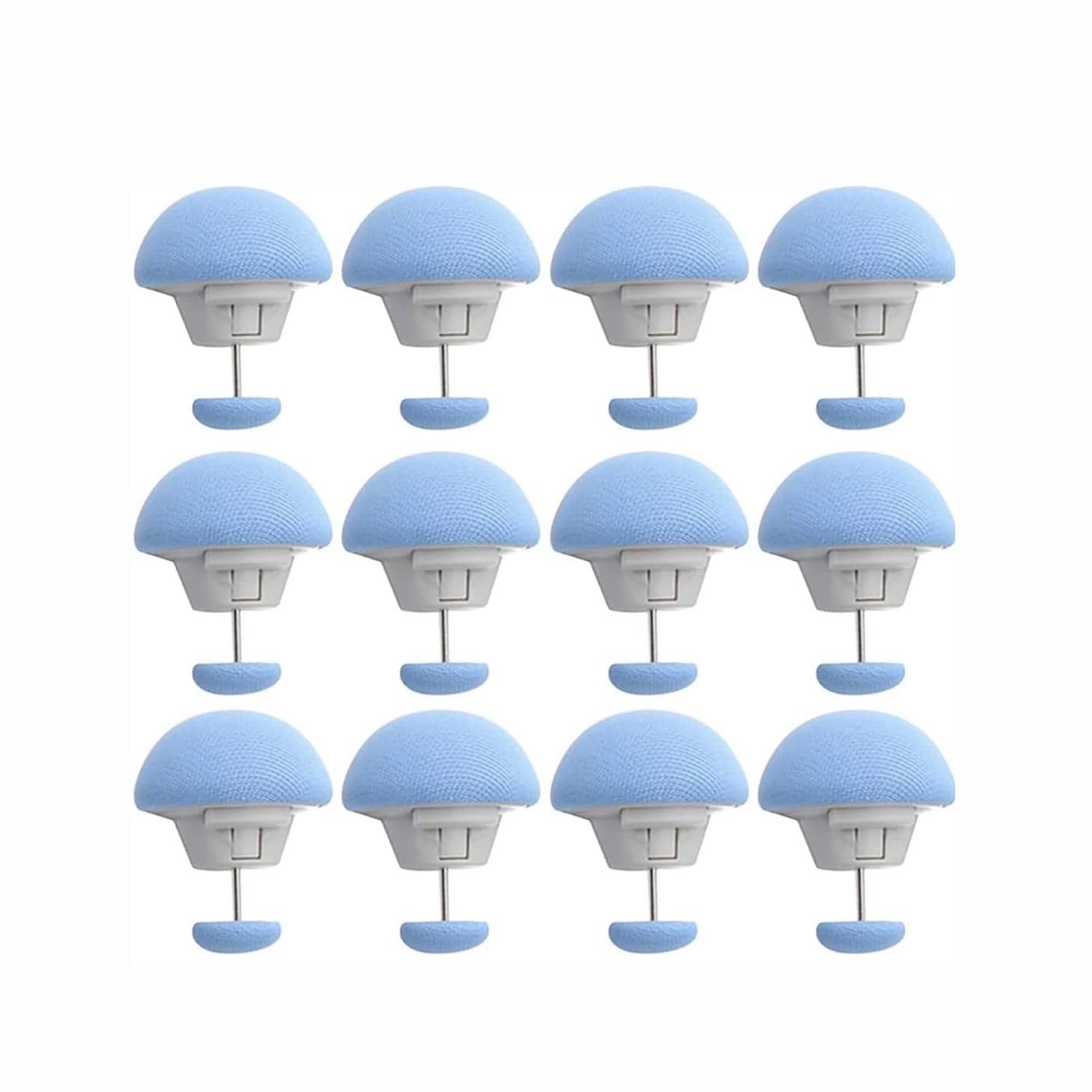 DPT ENTERPRISES Duvet Cover Clips Bed Sheet Holding Clips NonSlip Cover Fixator Comforter Quilt Holder with OneKey Unlock for Shifting BlanketBed Sheet Curtain Socks Mattress Blue STE of 12