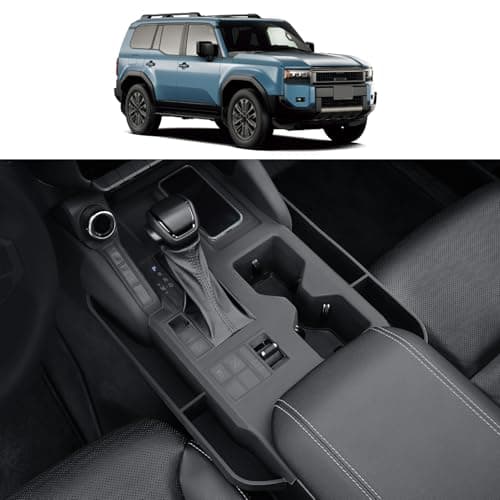 Central Control Storage Box Silicone Non-Slip Mat for 2024-2026 Toyota Land Cruiser 250 1958 Prado Water Cup Mat Scratch Pad Interior Modification Land Cruiser 2026 Accessories (Central Storage Box)