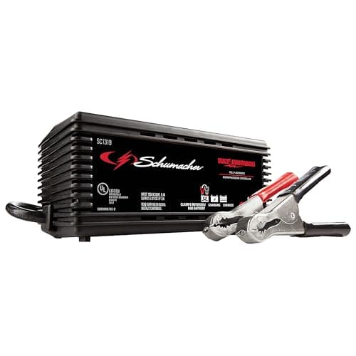 Schumacher Electric Battery Charger and Maintainer, 3-in-1, SC1319 - Fully Automatic, 1.5 Amp, 6 Volt and 12 Volt for Car, Power Sport and Marine Batteries