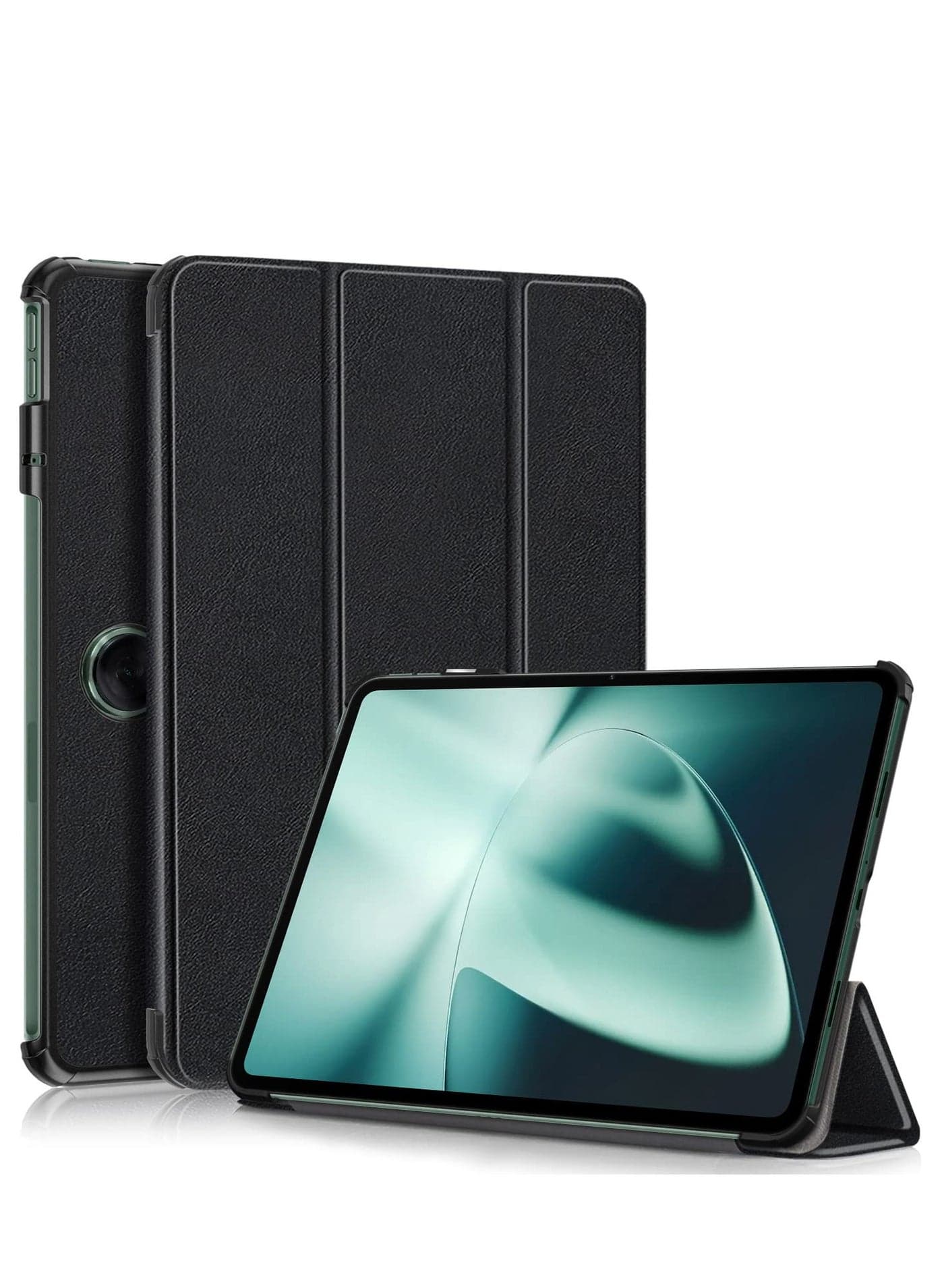 Case For OnePlus Pad 2023 Folding Folio Ultra-Thin PU Leather Stand Case Cover For OnePlus Pad/Oppo Pad 2 (Black)