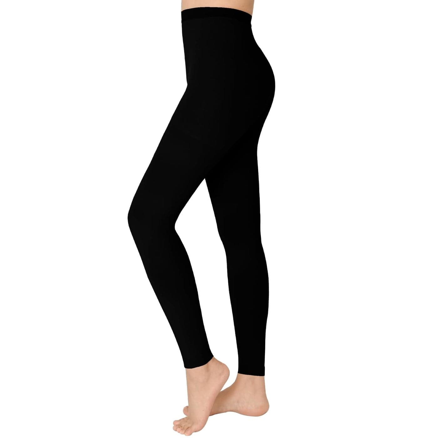 KTINNEAD 2030 mmHg Compression Pantyhose for Women Footless Medical Compression Stockings Waist High Opaque Compression Tights for Edema Varicose Veins Swelling Pregnant Teacher Doctor