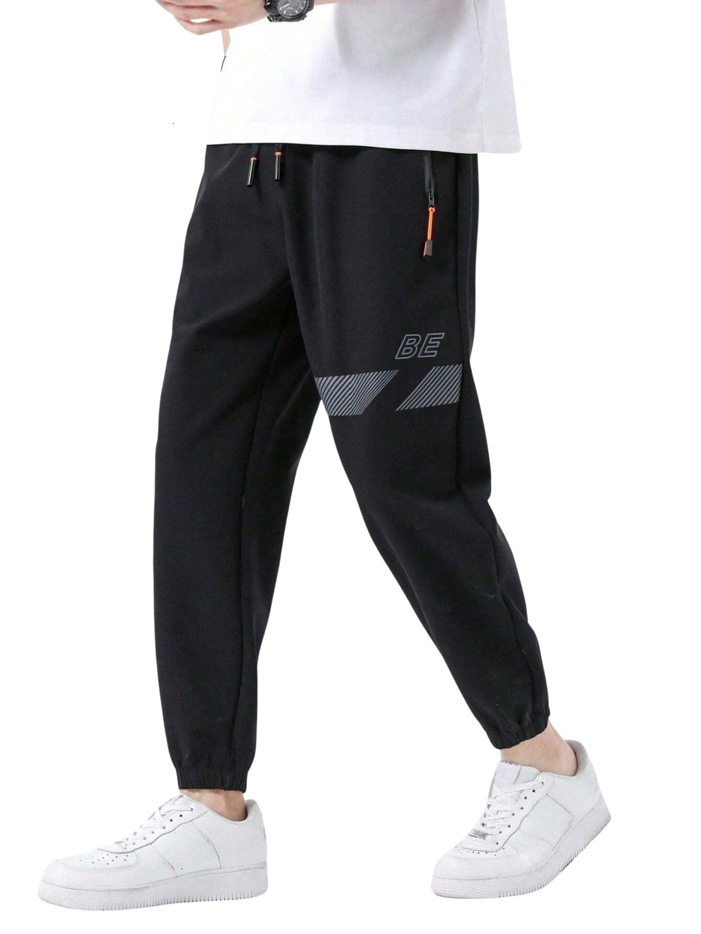 Lymio Track Pant for Men || Regular Fit || Track Pants || Full Elastic Jogger Track Pant (TP-57-Black-L)