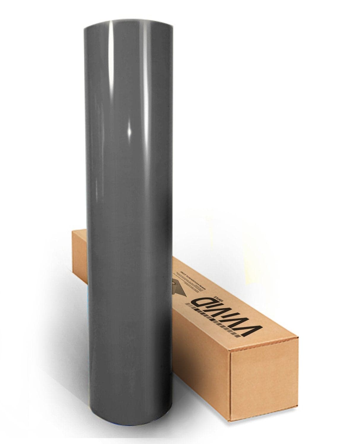 VVIVID XPO Gloss Dark Grey Vinyl Car Wrap Film Roll 15ft x 5ft