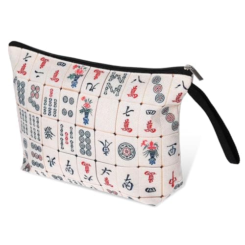 YQQYG Mahjong Bag, Mahjong Gifts for Women Gifts for Mahjong Players Mahjong Accessories Mahjong Gifts for Mahjong Lover Women Mom Grandma Birthday Travel