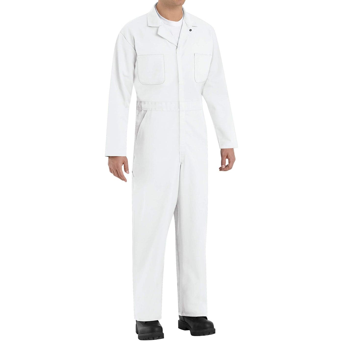 Red Kap Mens Twill Action Back Coverall White 44