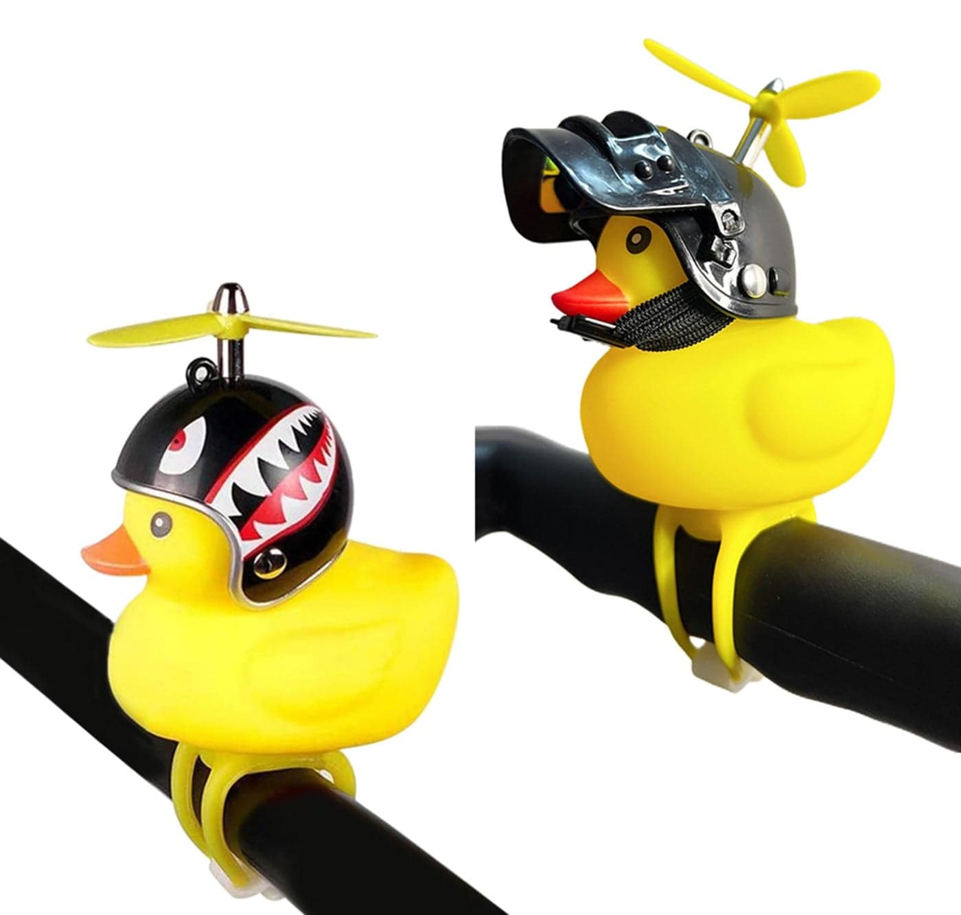 Lovely Yellow Duck Bike Bell, Kids Bike Horn, Rubber Yellow Duck Bicycle Accessories with LED Light - for Kids Toddler Children Adults Sport Outdoor