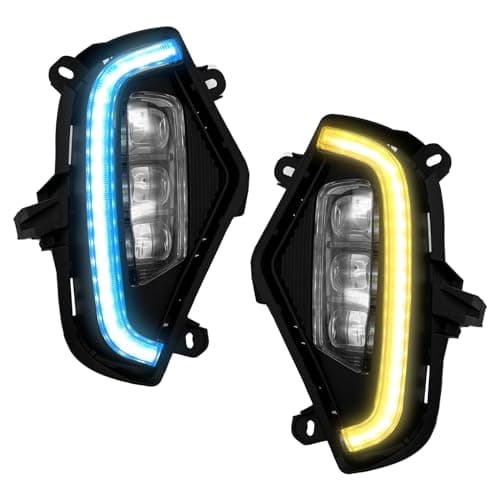 Shocklight LED Fog Lights Replacement for Toyota RAV4 2019 2020 2021 2022 Fog Lamps With Daytime Running Lights And Turn Signal Lamps