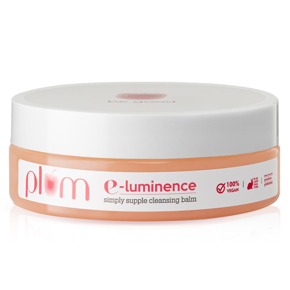 Plum ELuminence Simply Supple Cleansing Balm NonDrying Supple Cleansing Balm with Vitamin E Makeup Remover Suitable for Normal Dry Combination Skin 100 Vegan SulfateFree 90g