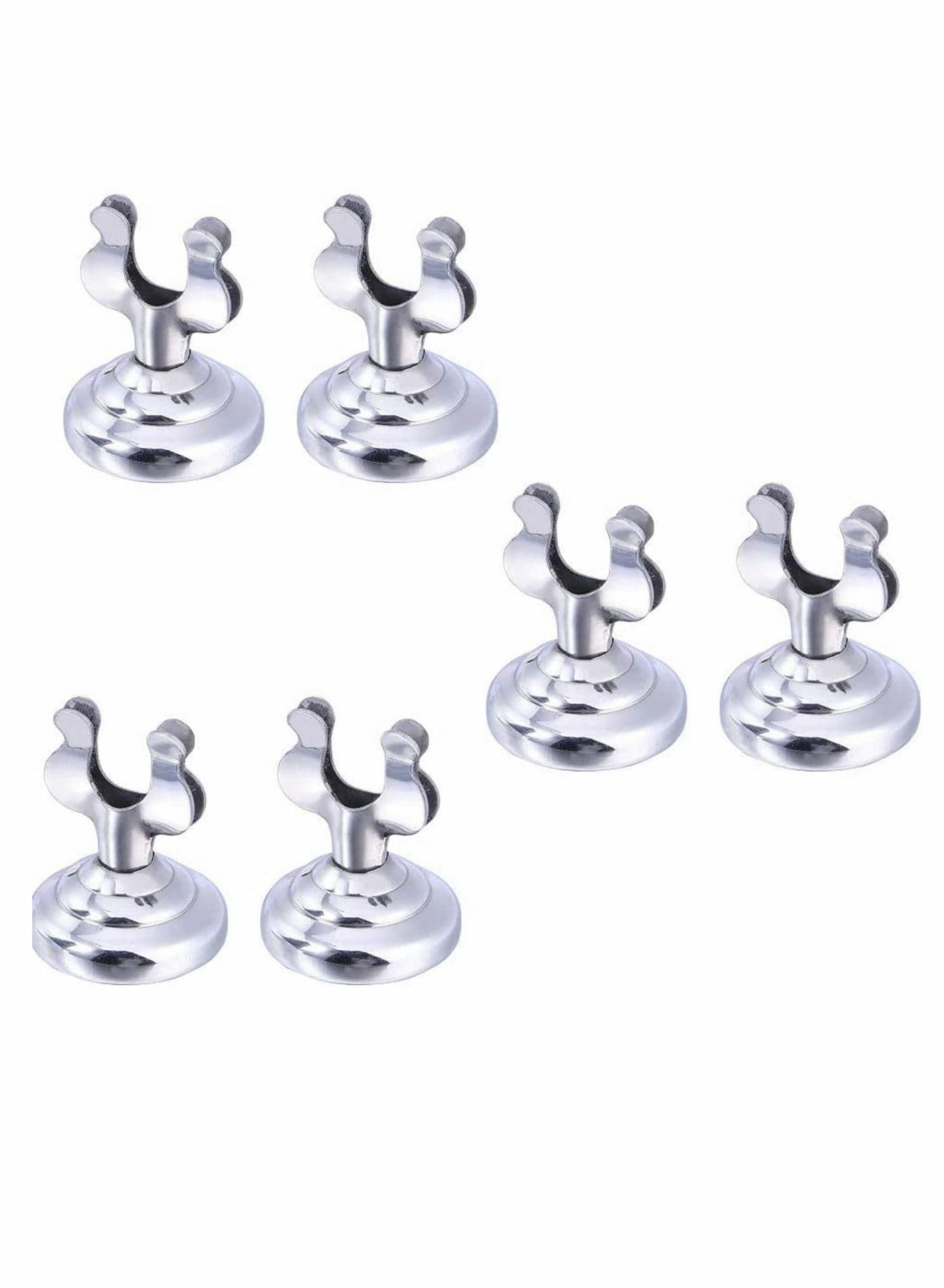 Place Card Holder, 6Pcs Paper Menu Stand, Table Number Holder Table, Memo Clip, Photo for Wedding Party Decorations, Food labels Buffet, Stainless Steel (Silver)