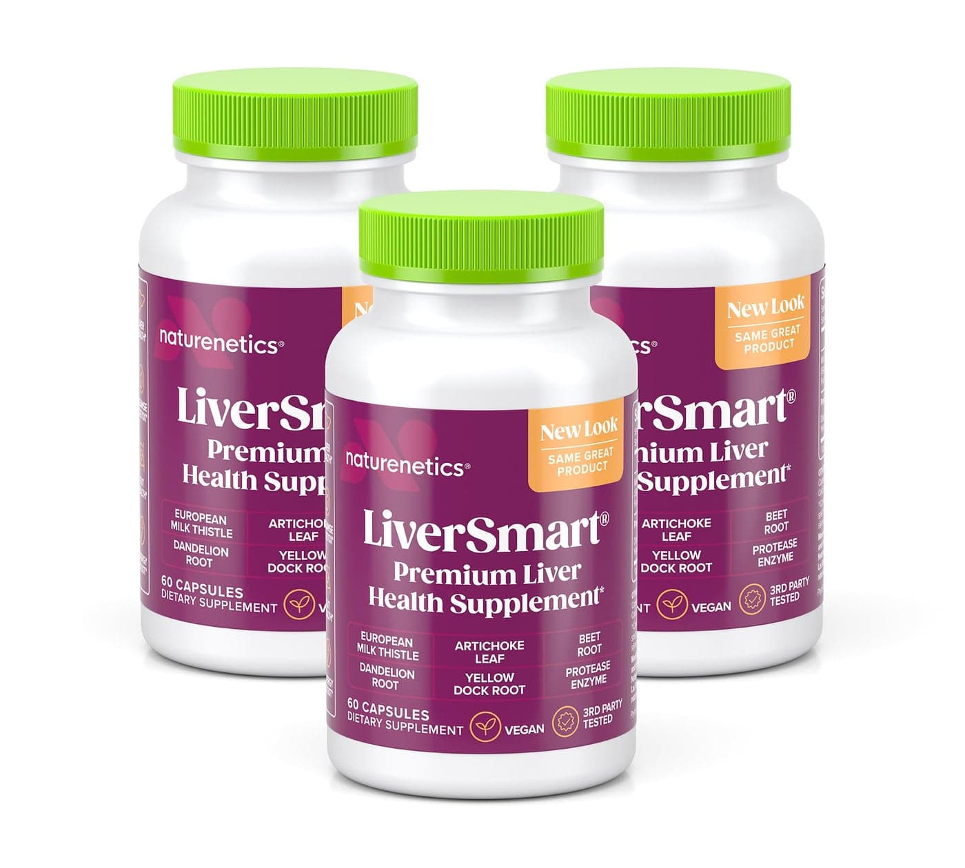 LiverSmart Liver Cleanse Repair Formula with European Milk Thistle Silymarin Artichoke Dandelion Yellow Dock Root Beet Root Supplement to Aid Renew and Support Liver Health 3