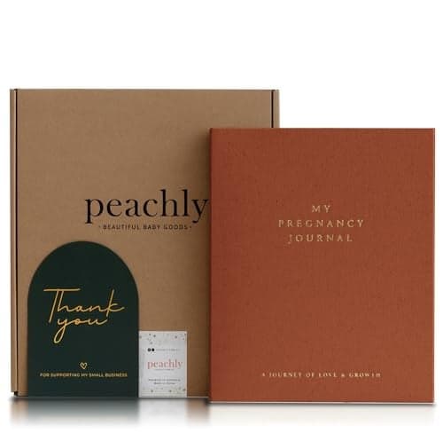 Peachly Pregnancy Journal Linen Pregnancy Book to Capture Every Milestone Pregnancy Must Haves Baby Book Keepsake Pregnancy Journals For First Time Moms and Experienced Moms Rust