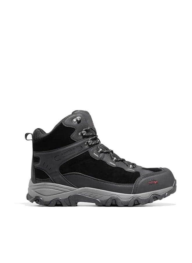NORTIV 8 Men's Waterproof Hiking Boots Outdoor Mid Trekking Lightweight Mountaineering Shoes Paladin,Size 10,Black,JS19004M