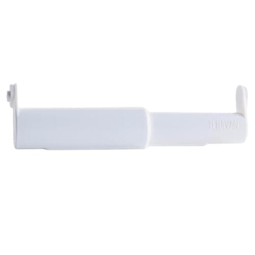 Teravan Standard Toilet Paper Holder Extender for Extra-Large Rolls – Perfect for Double, Triple Rolls in Regular or Ceramic Bathroom Wall Holders, White, 1 Unit