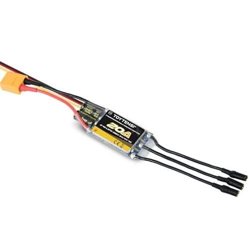 TOYTENSI 20A 24S RC Brushless Motor ESC for RC Plane Airplane with 5V6V 4A SBEC