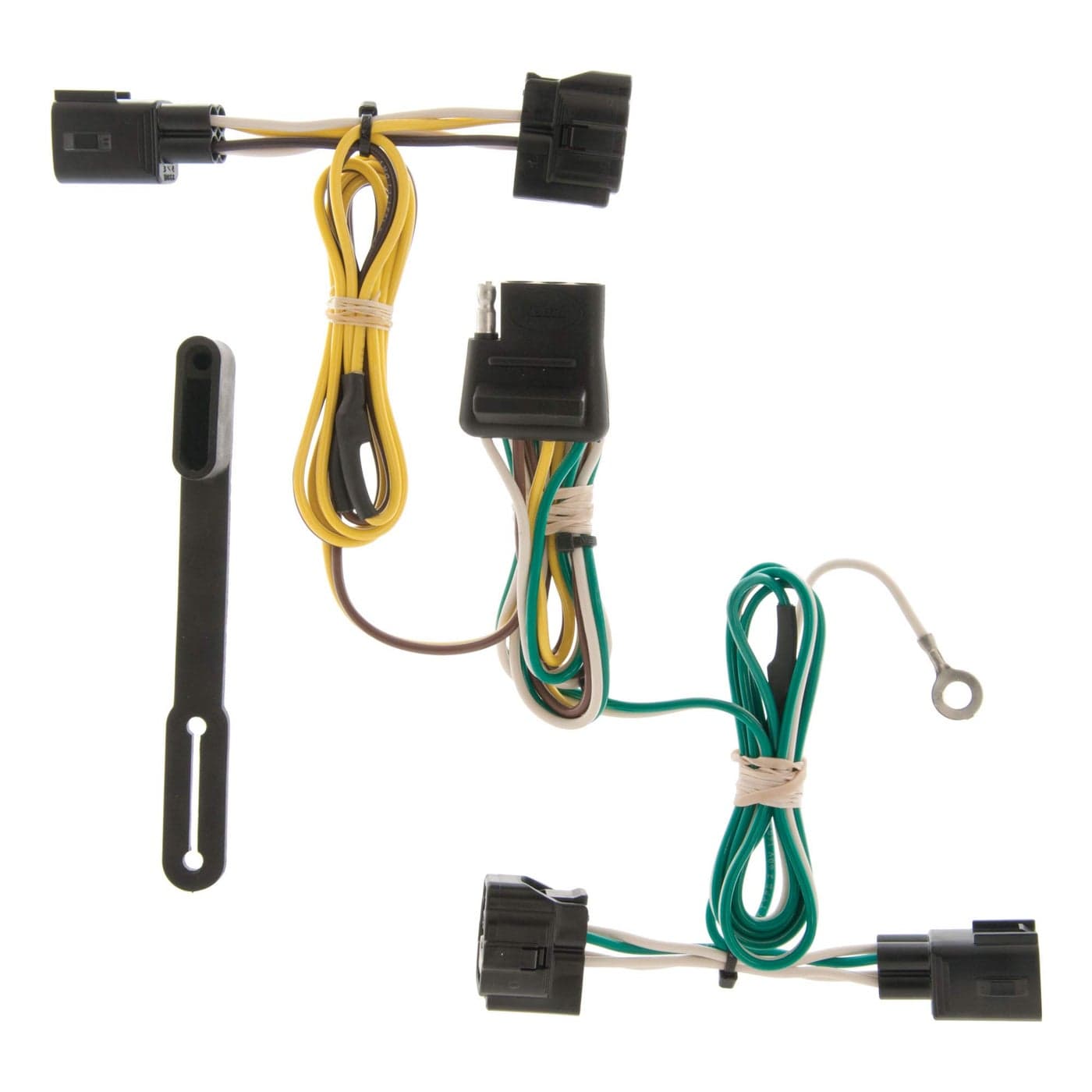 CURT 55363 VehicleSide Custom 4Pin Trailer Wiring Harness Fits Select Jeep Wrangler TJ