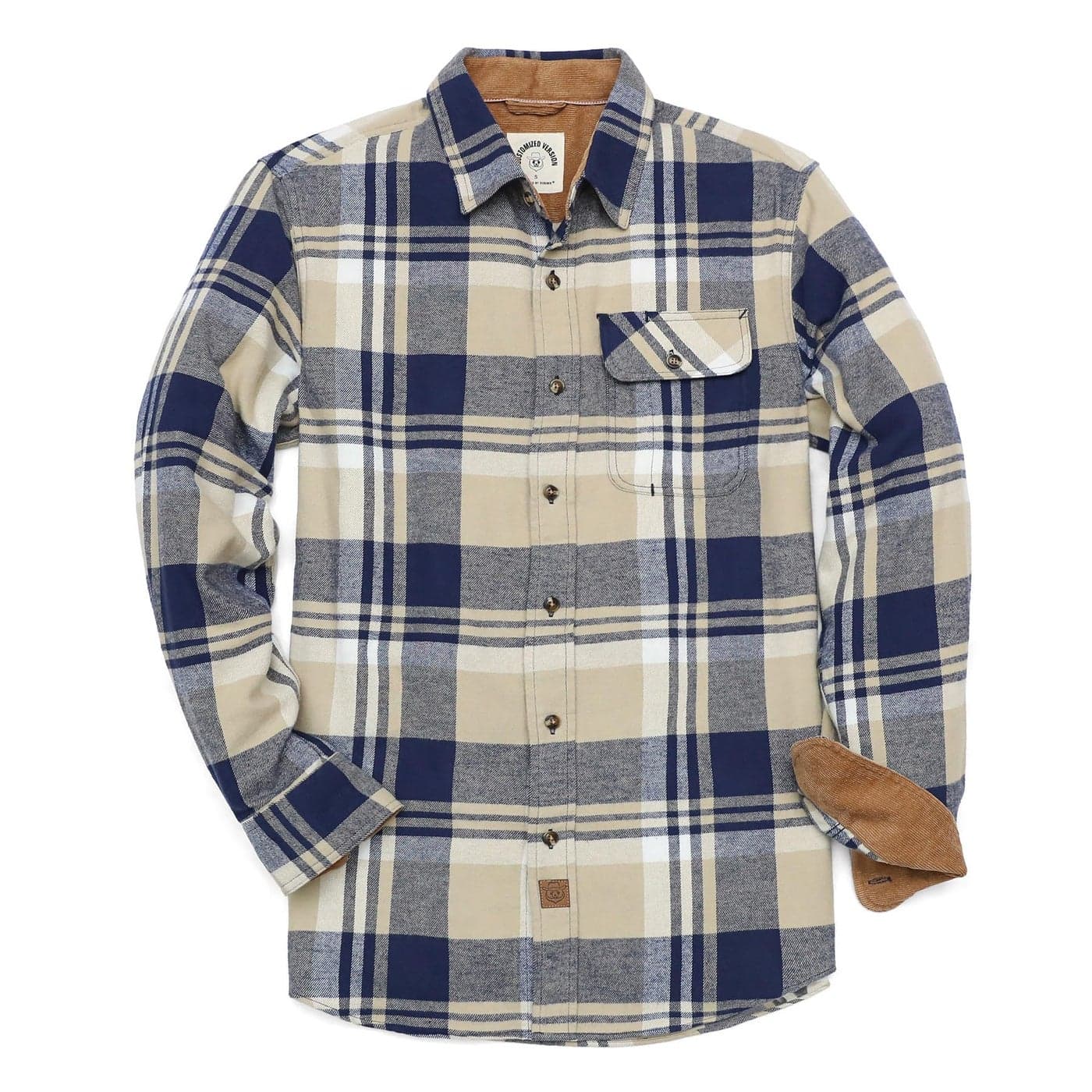 Dubinik Mens Flannel Shirts Long Sleeve Flannel Shirt for Men Casual Button Down Brushed 100 Cotton Shirt