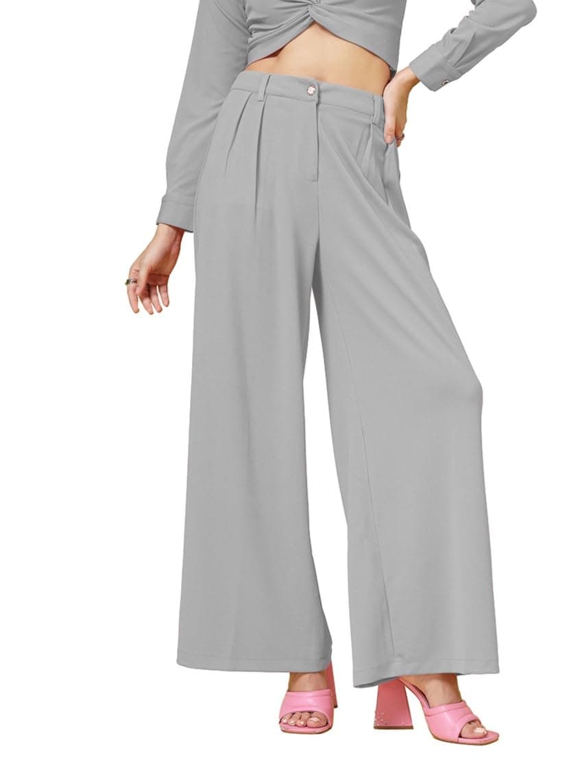 Women's Val Wide Leg Women Trouser | Pants for Womans | Korean Pant for Woman | Formal Pant for Woman | Flared, Baggy, and Loose for Girls
