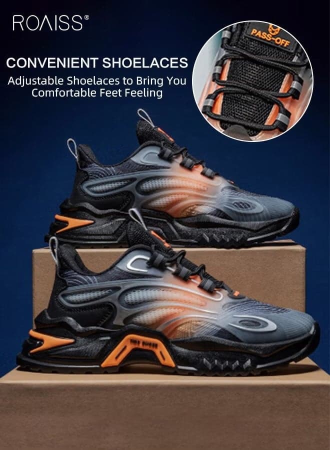 Men's Comfortable and Breathable Low-Top Sneakers Versatile and Trendy Anti-Slip and Wear-Resistant Casual Boots Multi-color Shock-Absorbing Lightweight Casual Shoes for Daily Wear