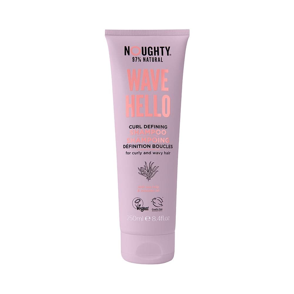 Noughty Wave Hello Curl Defining Shampoo 97 Natural VitaminRich Formula for Curly and Wavy Hair SulphateFree Vegan Haircare 250ml