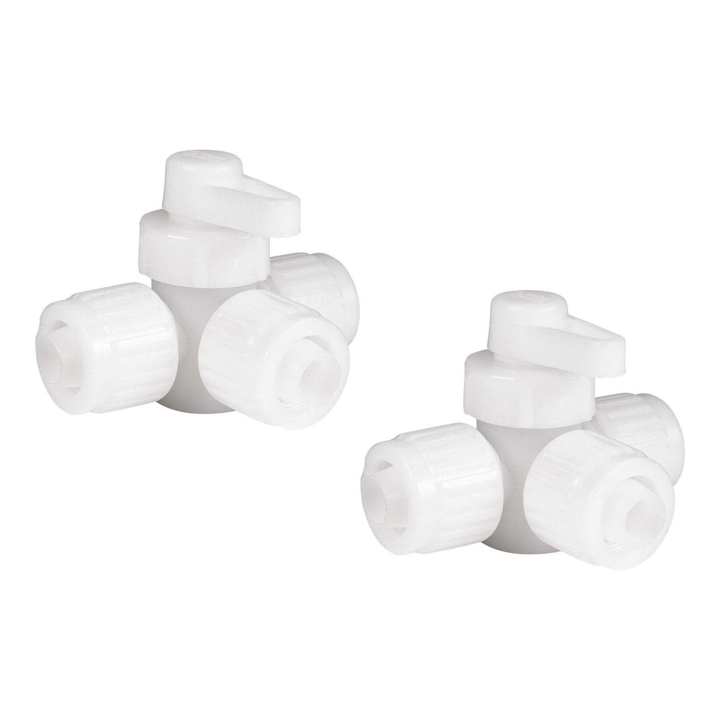 RecPro RV Plumbing Hardware 06910 3Way 12 Compression Fitting DirectionalBypass Valve Pex PipeTubing Fittings 2 Fittings