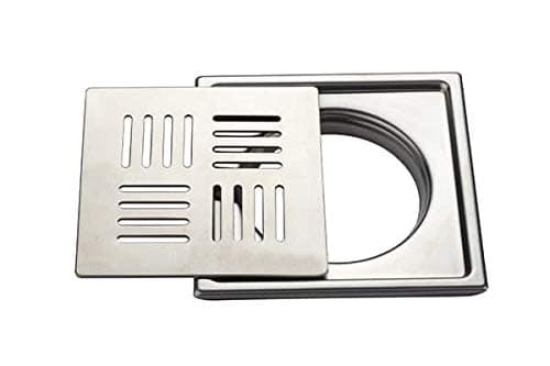 Kyoto Stainless Steel Grating Flora Trap Plain Drain CoverJali For Bathroom And Kitchen 5X5 13 Centimeters