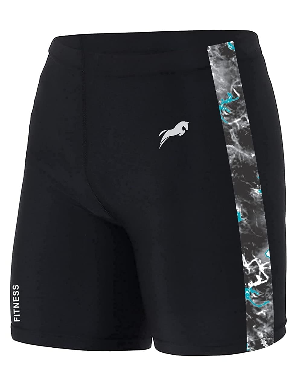 JUST RIDER Compression Shorts Tights Skins for Gym, Swimming Trunk for Men & Women (L, Blue)