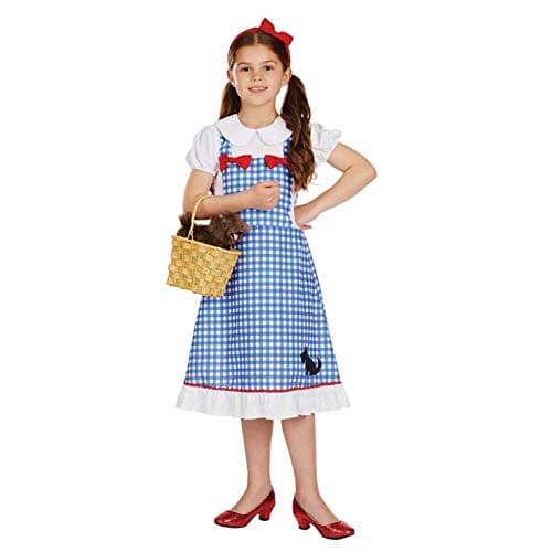fun shack Dorothy Costume for Girls, Wizard of Oz Costumes for Kids, Girls Halloween Costume, Halloween Costume for Kids, Medium
