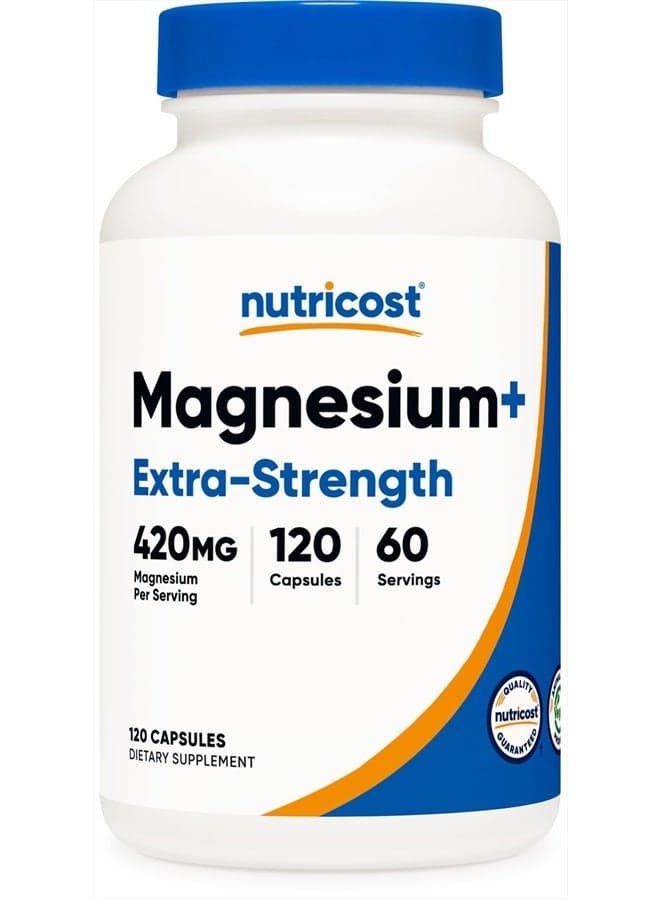 Magnesium+ Extra Strength 420mg, 120 Capsules