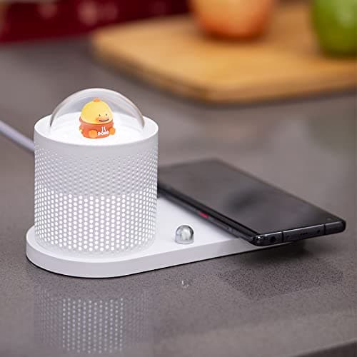 Lucario Cute LED Desk Lamp Table Lamp Eye Care Natural Light Protects Eyes 3 Modes 3 Brightness Levels Touch Control Adjustable Table Lamp with USB Charging Port WhitePink