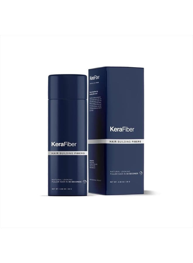 Hair Building Fibres - Natural Keratin Hair thickener Fibres, Hair Powder for Men and Women, Full Head of Hair in 30 Seconds-Hair Fibres Black
