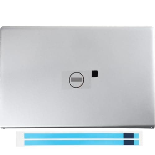 LCD Back Cover Rear Top Lid Replacement for DELL Inspiron 15 3510 3511 3515 3520 3525 3530 Series Laptop 0DDM9D DDM9D 06PTYR Silver with Two Adhesive Strips