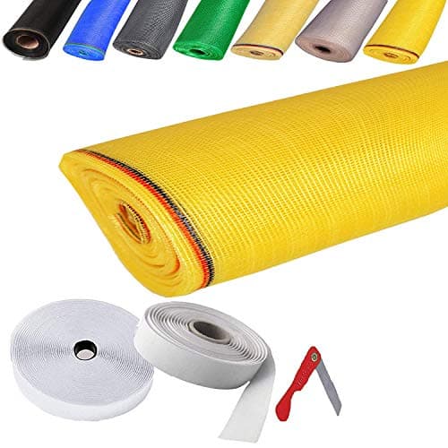 UR LITTLE SHOP Mosquito Net for Window with Fiber Glass Mesh 5/6feet(150/180cm) 60/72Inches 1 Year Guarantee Without Stitched (Ivory Color) 200GSM ULS:39