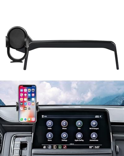 Autorder Car Phone Holder for 2021-2024 Chevrolet Chevy Suburban Tahoe/GMC Yukon Accessories Phone Mount 10.2-Inch Screen Cell Phone Automobile Cradles Hands-Free 360 Degree Rotation