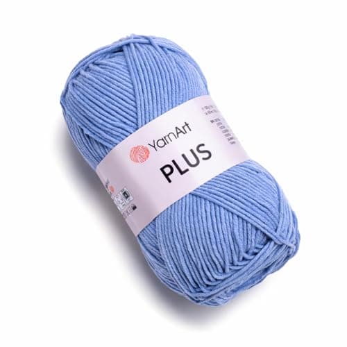YarnArt J.Plus Cotton Blend Yarn - Knitting & Crochetting Soft Baby Yarn 55% Cotton 45% Acrylic, 100 g (3.5 oz), 160 m (174 yds), Weight : 4, (1 Skein) (69)
