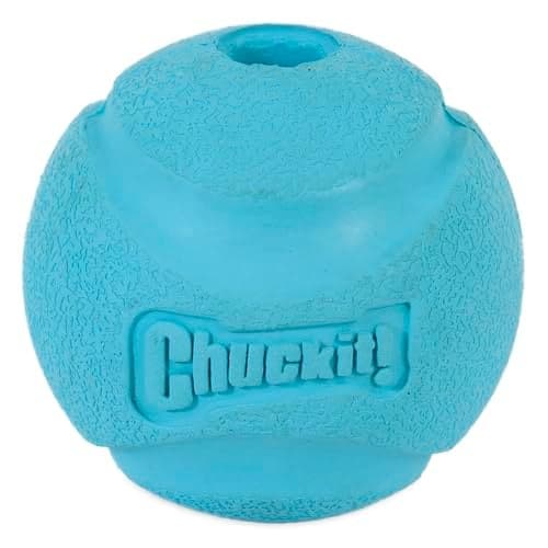 Chuckit HighBounce Rubber Fetch Ball Medium 25 Inch Pack of 1 Assorted Colors For Medium Breeds