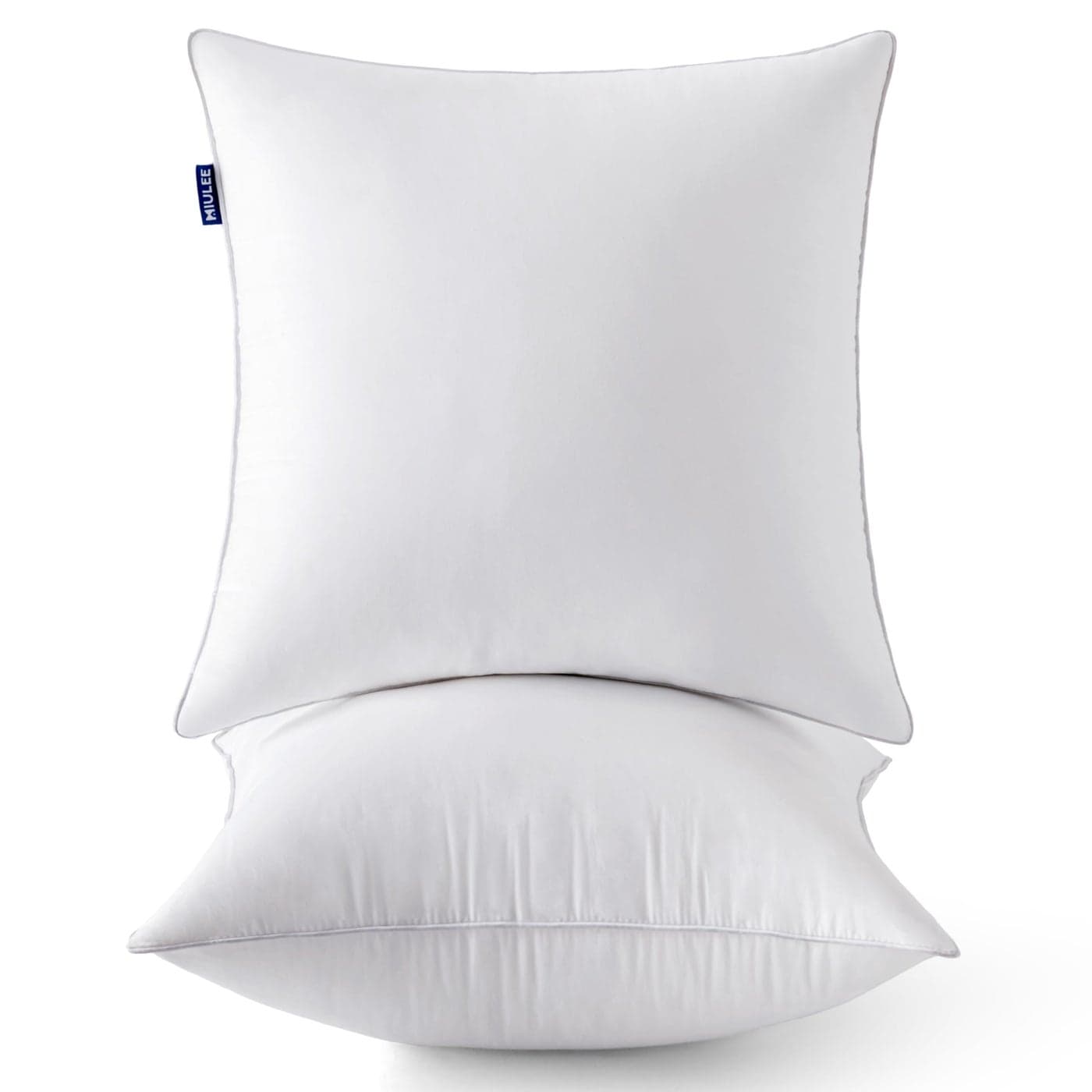 MIULEE 22 x 22 Pillow Inserts Set of 2 Decorative Throw Pillows for Sofa Couch with 100 Cotton Covers