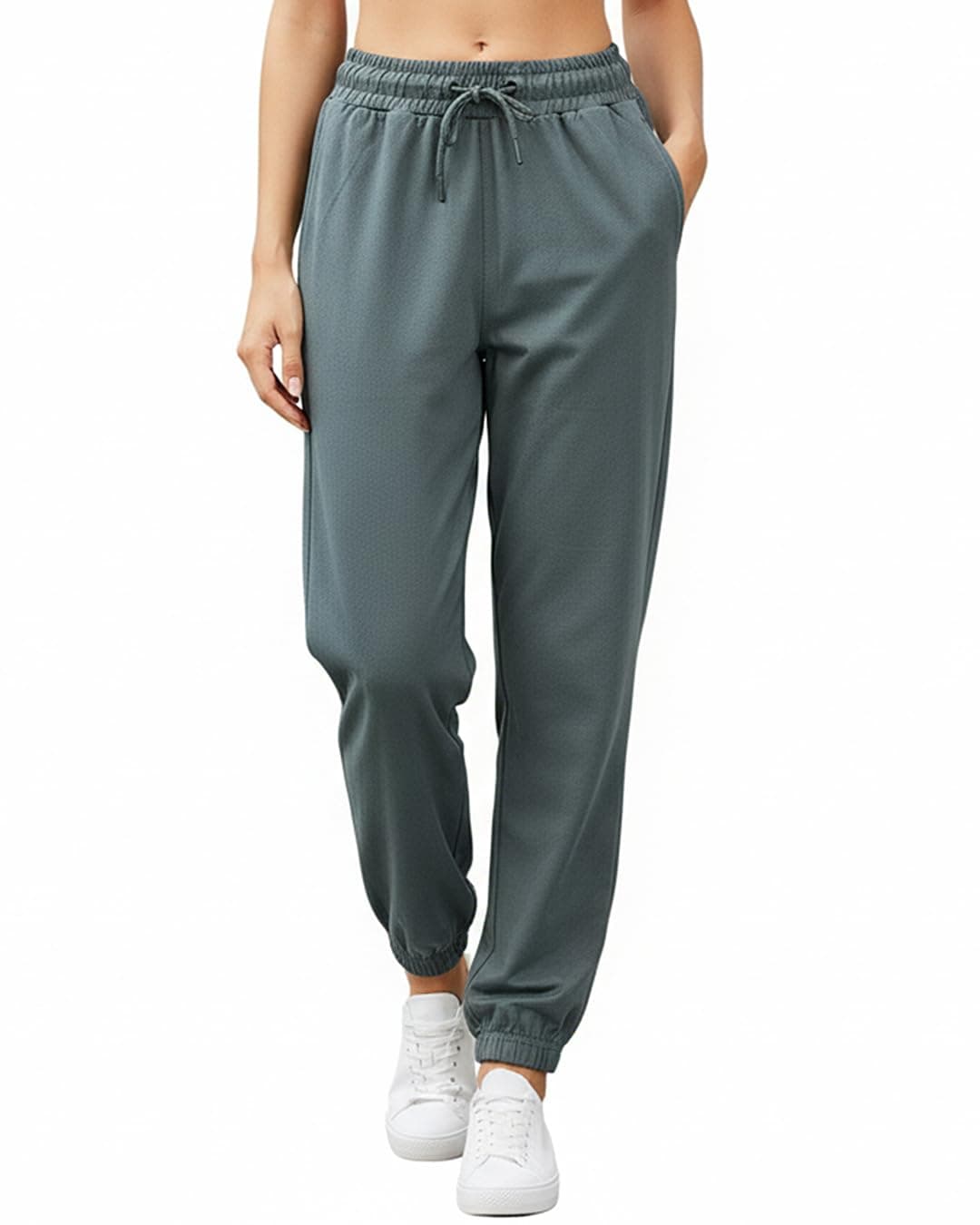 Bewakoof Air 1.0 Womens Solid Oversized Fit Terry Joggers_624641_Grey_XL